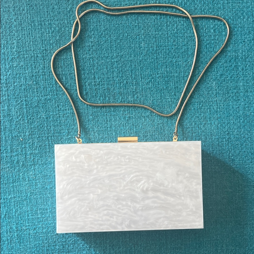 Elegant White Clutch Bag